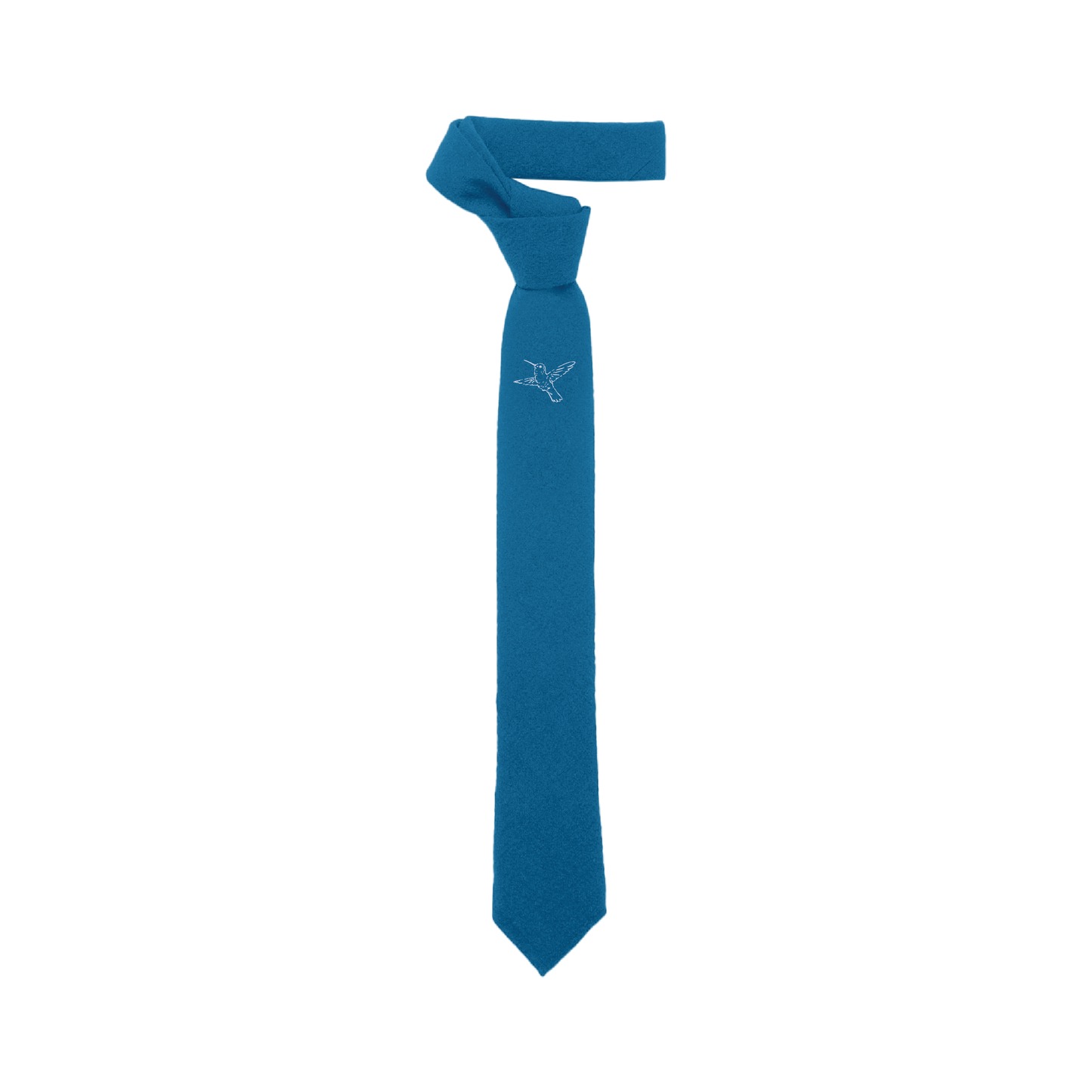 Hummingbird Blue Tie