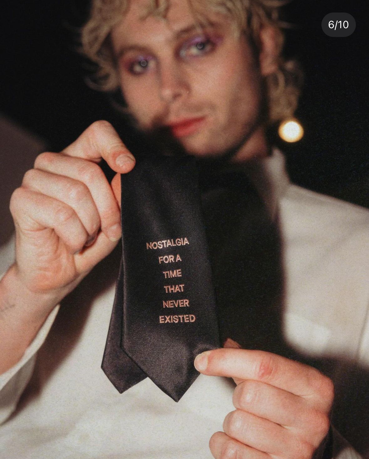 Nostalgia For A Time That Never Existed Pink Tie