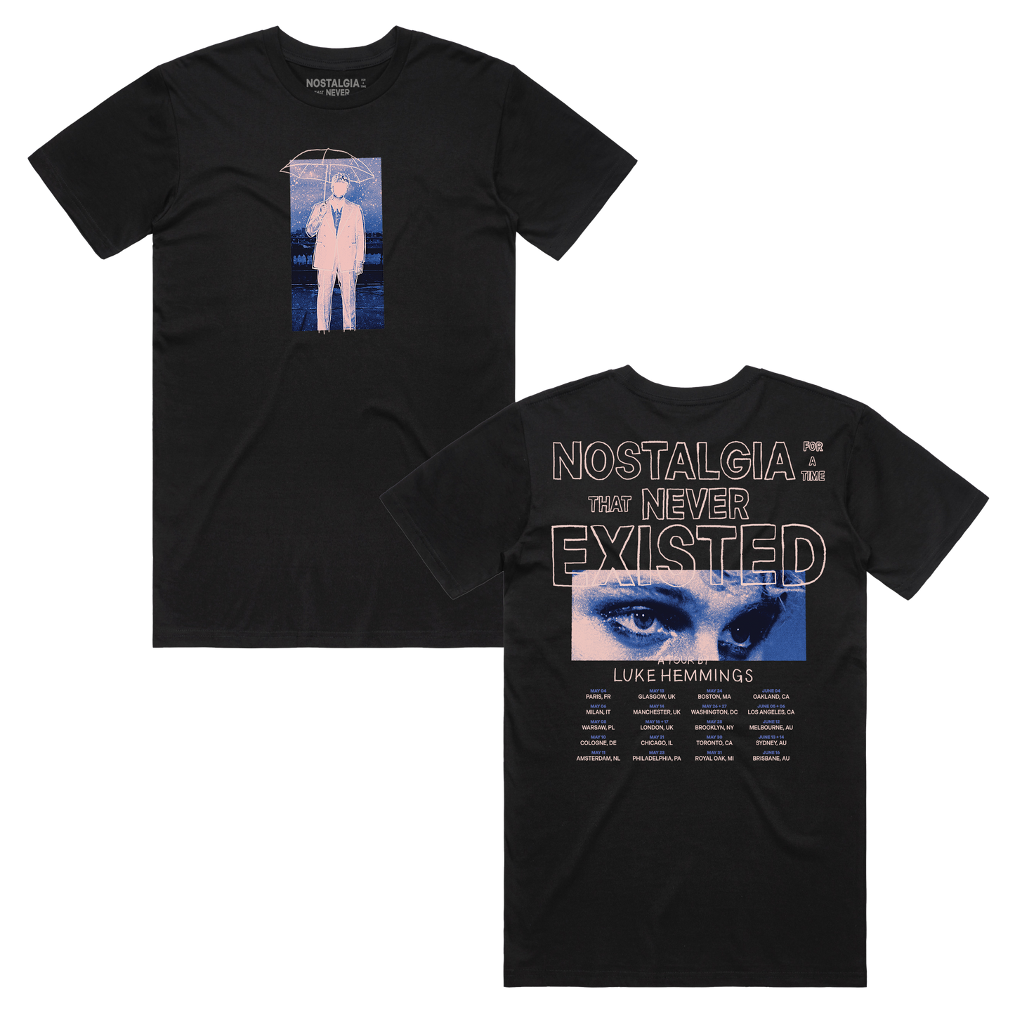 Nostalgia For A Time That Never Existed Black Tee